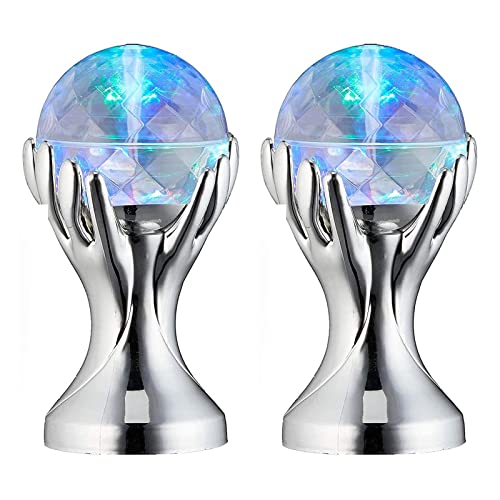2x LED Partyleuchte Hand Discokugel 360° Lichteffekt Rotation Partylicht Disco Party Projektor Discolicht Kugel von HAC24