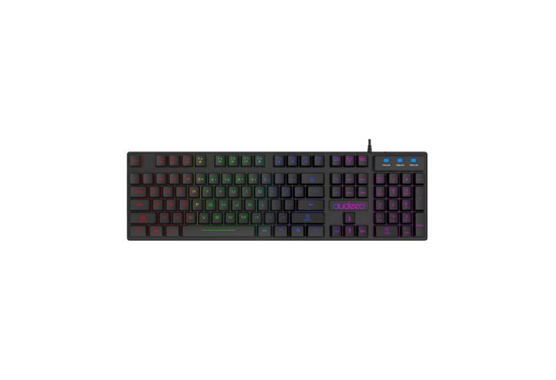 HAC24 Keyboard Beleuchtet Deutsches Layout Gaming-Tastatur (RGB LED QWERTZ Schwarz USB) von HAC24