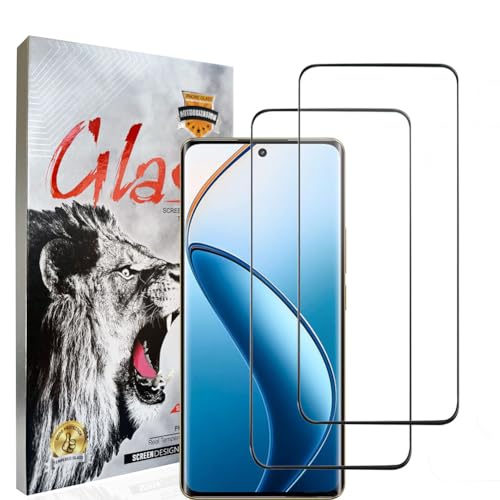 HACIEN Gehärtetes Glas für Realme 12 Pro 5G, Premium Gehärtetes Glas Handy voll Bildschirm Schutzfolie Gepanzerte Folie Transparent HD 9H Schutzfolie für Realme 12 Pro 5G 2 Pack von HACIEN