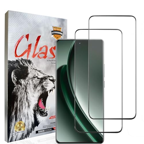 HACIEN Gehärtetes Glas für Realme GT6 5G, Premium Gehärtetes Glas Handy voll Bildschirm Schutzfolie Gepanzerte Folie Transparent HD 9H Schutzfolie für Realme GT6 5G 2 Pack von HACIEN