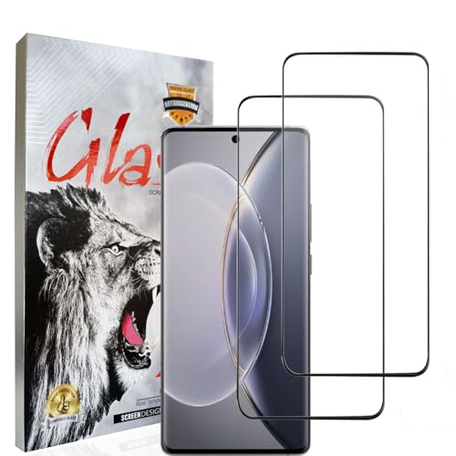 HACIEN Gehärtetes Glas für Vivo X90 Pro, Premium Gehärtetes Glas Handy voll Bildschirm Schutzfolie Gepanzerte Folie Transparent HD Schutzfolie für Vivo X90 Pro 2 Pack von HACIEN