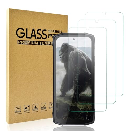 HACIEN Stücke Schutzfolie kompatibel für Cubot KingKong Star, Gehärtetem Glas Härtegrad 9H Schutzfolie, Blasenfrei,Panzerfolie, Glas Folie, Displayschutzfolie für Cubot KingKong Star [3 Stück] von HACIEN