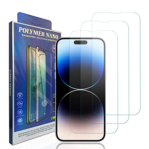 HACIEN Stücke Schutzfolie kompatibel für Iphone 14 Pro Max, Gehärtetem Glas Härtegrad 9H Schutzfolie, Blasenfrei,Panzerfolie, Glas Folie, Displayschutzfolie für Iphone 14 Pro Max [3 Stück] von HACIEN