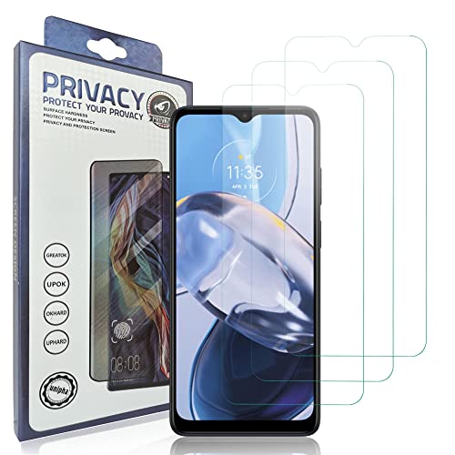 HACIEN Stücke Schutzfolie kompatibel für MOTO E22, Gehärtetem Glas Härtegrad 9H Schutzfolie, Blasenfrei,Panzerfolie, Glas Folie, Displayschutzfolie für MOTO E22 [3 Stück] von HACIEN