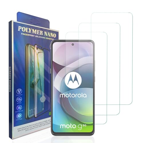 HACIEN Stücke Schutzfolie kompatibel für Motorola Moto G 5G, Gehärtetem Glas Härtegrad 9H Schutzfolie, Blasenfrei,Panzerfolie, Glas Folie, Displayschutzfolie für Motorola Moto G 5G [3 Stück] von HACIEN