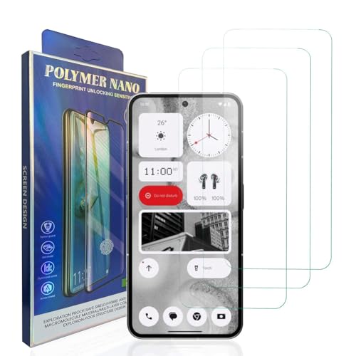 HACIEN Stücke Schutzfolie kompatibel für Nothing Phone (2), Gehärtetem Glas Härtegrad 9H Schutzfolie, Blasenfrei,Panzerfolie, Glas Folie, Displayschutzfolie für Nothing Phone (2) [3 Stück] von HACIEN