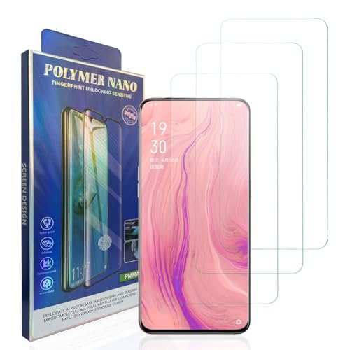 HACIEN Stücke Schutzfolie kompatibel für Oppo Reno 10X Zoom, Gehärtetem Glas Härtegrad 9H Schutzfolie, Blasenfrei,Panzerfolie, Glas Folie, Displayschutzfolie für Oppo Reno 10X Zoom [3 Stück] von HACIEN
