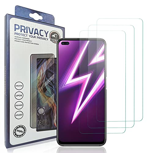 HACIEN Stücke Schutzfolie kompatibel für Realme 6 Pro, Gehärtetem Glas Härtegrad 9H Schutzfolie, Blasenfrei,Panzerfolie, Glas Folie, Displayschutzfolie für Realme 6 Pro [3 Stück] von HACIEN