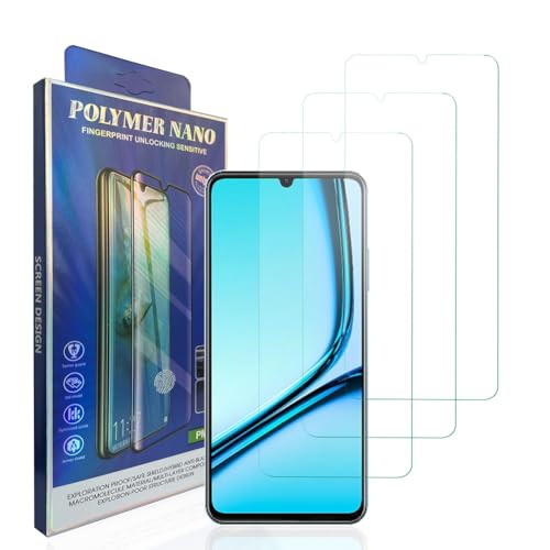 HACIEN Stücke Schutzfolie kompatibel für Realme Note 50, Gehärtetem Glas Härtegrad 9H Schutzfolie, Blasenfrei,Panzerfolie, Glas Folie, Displayschutzfolie für Realme Note 50 [3 Stück] von HACIEN