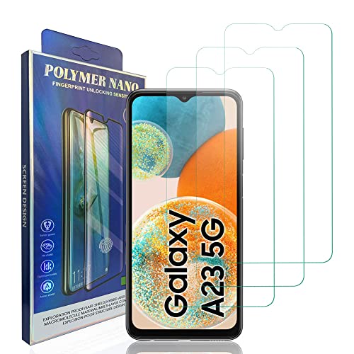 HACIEN Stücke Schutzfolie kompatibel für Samsung Galaxy A23 5G, Gehärtetem Glas Härtegrad 9H Schutzfolie, Blasenfrei,Panzerfolie, Glas Folie, Displayschutzfolie für Samsung Galaxy A23 5G [3 Stück] von HACIEN