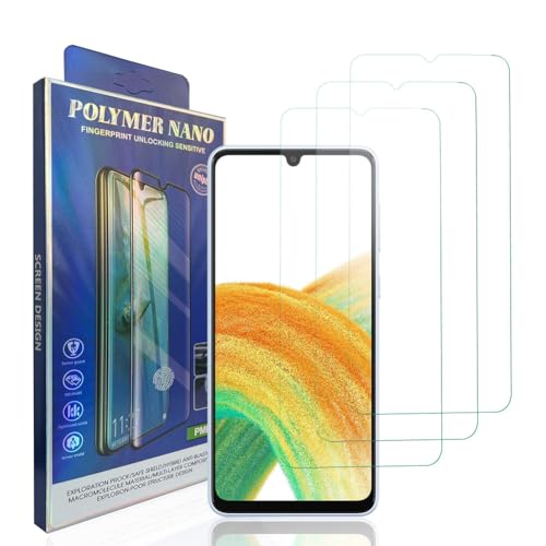 HACIEN Stücke Schutzfolie kompatibel für Samsung Galaxy A34 5G, Gehärtetem Glas Härtegrad 9H Schutzfolie, Blasenfrei,Panzerfolie, Glas Folie, Displayschutzfolie für Samsung Galaxy A34 5G [3 Stück] von HACIEN