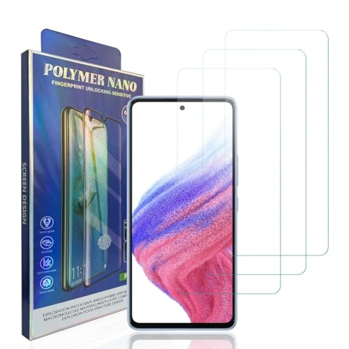 HACIEN Stücke Schutzfolie kompatibel für Samsung Galaxy A54 5G, Gehärtetem Glas Härtegrad 9H Schutzfolie, Blasenfrei,Panzerfolie, Glas Folie, Displayschutzfolie für Samsung Galaxy A54 5G [3 Stück] von HACIEN