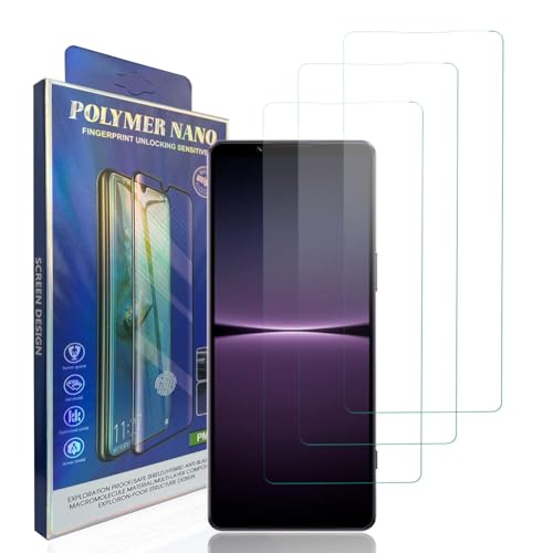 HACIEN Stücke Schutzfolie kompatibel für Sony Xperia 1 V, Gehärtetem Glas Härtegrad 9H Schutzfolie, Blasenfrei,Panzerfolie, Glas Folie, Displayschutzfolie für Sony Xperia 1 V [3 Stück] von HACIEN