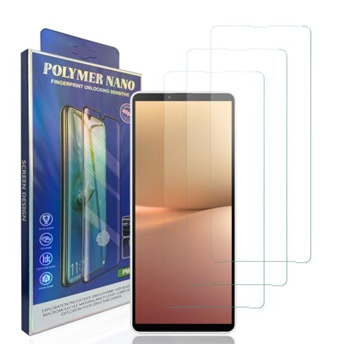 HACIEN Stücke Schutzfolie kompatibel für Sony Xperia 10 V, Gehärtetem Glas Härtegrad 9H Schutzfolie, Blasenfrei,Panzerfolie, Glas Folie, Displayschutzfolie für Sony Xperia 10 V [3 Stück] von HACIEN