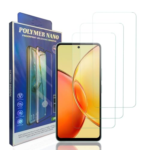 HACIEN Stücke Schutzfolie kompatibel für Vivo Y36 5G, Gehärtetem Glas Härtegrad 9H Schutzfolie, Blasenfrei,Panzerfolie, Glas Folie, Displayschutzfolie für Vivo Y36 5G [3 Stück] von HACIEN