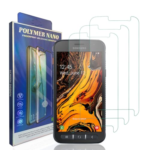 Stücke Schutzfolie kompatibel für Samsung Galaxy Xcover 4S/4, Gehärtetem Glas Härtegrad 9H Schutzfolie, Blasenfrei,Panzerfolie, Glas Folie, Displayschutzfolie für Samsung Galaxy Xcover 4S/4 [3 Stück] von HACIEN