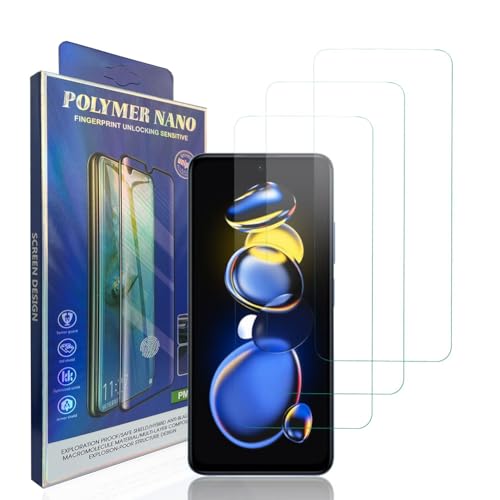 Stücke Schutzfolie kompatibel für Xiaomi Redmi Note 11T Pro, Gehärtetem Glas Härtegrad 9H Schutzfolie, Blasenfrei,Panzerfolie, Glas Folie, Displayschutzfolie für Xiaomi Redmi Note 11T Pro [3 Stück] von HACIEN