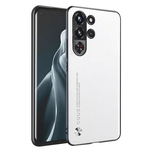 HAFFAN Handyhülle Schutzhülle entworfen für Smartphone, Compatible with RedMagic 10 Pro (6.85"), Kunstleder-Stil - Weiß von HAFFAN