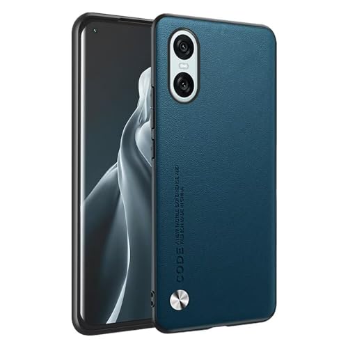 HAFFAN Handyhülle Schutzhülle entworfen für Smartphone, Compatible with Sony Xperia 10 VI (Sixth Generation) (6.1"), Kunstleder-Stil - Saphir von HAFFAN