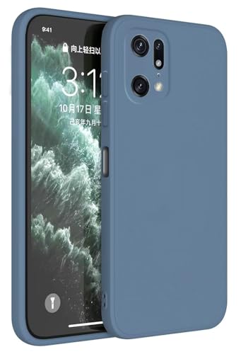 HAFFAN TPU Silikon Hülle kompatibel mit Oppo Find X5 Pro (6.7"), Handyhülle Schutzhülle - Lavendelgrau von HAFFAN
