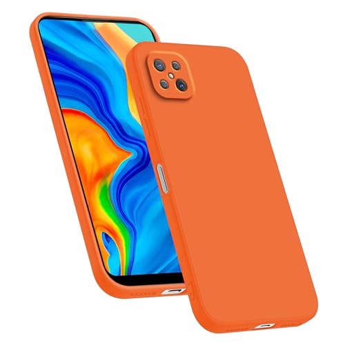 HAFFAN TPU Silikon Hülle kompatibel mit Oppo Reno4 Z 5G (6.57"), Handyhülle Schutzhülle - Orange von HAFFAN