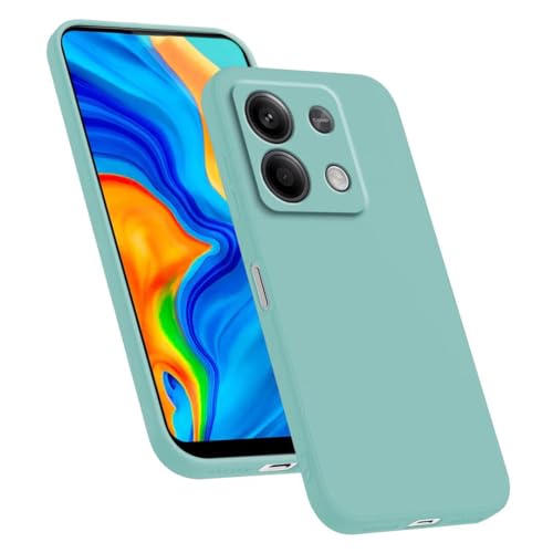 HAFFAN TPU Silikon Hülle kompatibel mit Redmi Note 13 5G (6.67"), Handyhülle Schutzhülle - Helles Cyan von HAFFAN