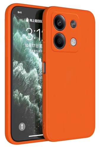HAFFAN TPU Silikon Hülle kompatibel mit Redmi Note 13 5G (6.67"), Handyhülle Schutzhülle - Orange von HAFFAN
