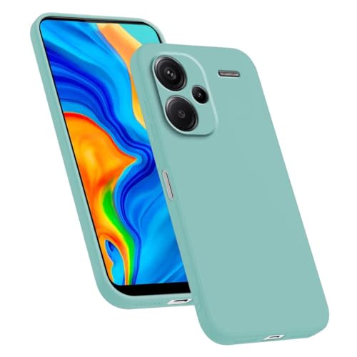 HAFFAN TPU Silikon Hülle kompatibel mit Redmi Note 13 Pro+ / Redmi Note 13 ProPlus (6.67"), Handyhülle Schutzhülle - Helles Cyan von HAFFAN