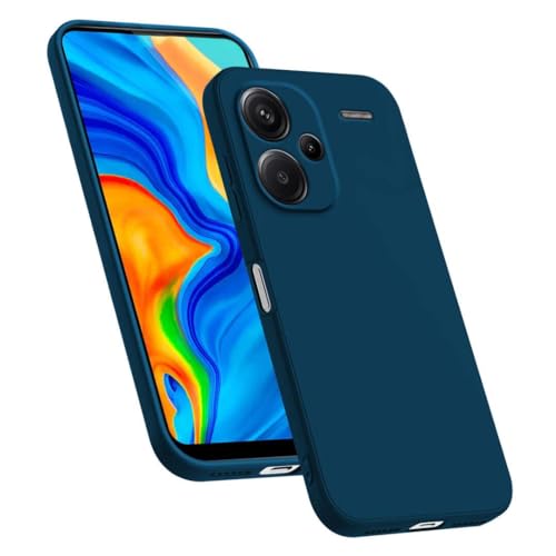 HAFFAN TPU Silikon Hülle kompatibel mit Redmi Note 13 Pro+ / Redmi Note 13 ProPlus (6.67"), Handyhülle Schutzhülle - Saphirblau von HAFFAN