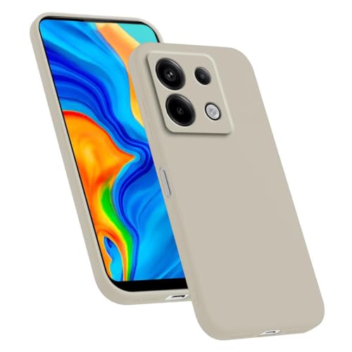 HAFFAN TPU Silikon Hülle kompatibel mit Redmi Note 13 Pro 5G / Poco X6 5G (6.67"), Handyhülle Schutzhülle - Altweiß von HAFFAN