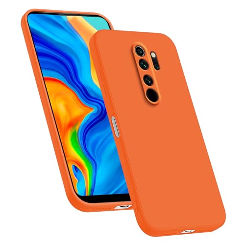 HAFFAN TPU Silikon Hülle kompatibel mit Redmi Note 8 Pro (6.53"), Handyhülle Schutzhülle - Orange von HAFFAN