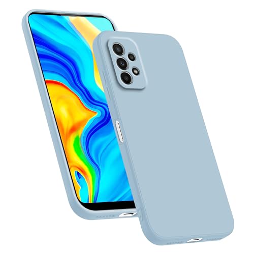 HAFFAN TPU Silikon Hülle kompatibel mit Samsung Galaxy A23 5G (6.6"), Handyhülle Schutzhülle - Rauchblau von HAFFAN