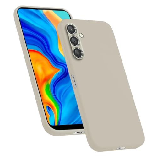 HAFFAN TPU Silikon Hülle kompatibel mit Samsung Galaxy A25 5G (6.5"), Handyhülle Schutzhülle - Altweiß von HAFFAN