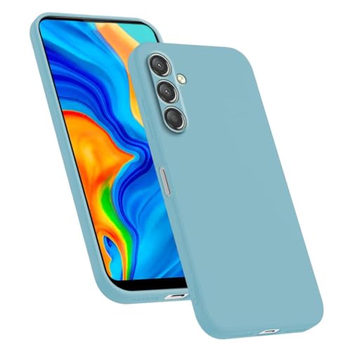 HAFFAN TPU Silikon Hülle kompatibel mit Samsung Galaxy A25 5G (6.5"), Handyhülle Schutzhülle - hellblau von HAFFAN