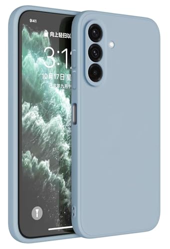HAFFAN TPU Silikon Hülle kompatibel mit Samsung Galaxy A36 5G (6.7"), Handyhülle Schutzhülle - Rauchblau von HAFFAN