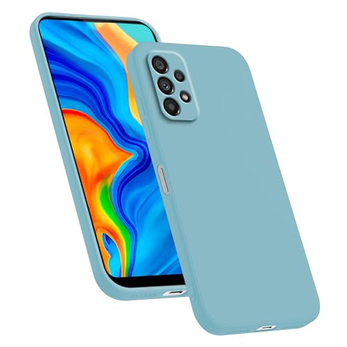 HAFFAN TPU Silikon Hülle kompatibel mit Samsung Galaxy A52 / A52 5G / A52s 5G (6.5"), Handyhülle Schutzhülle - hellblau von HAFFAN