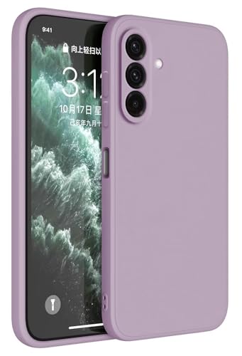 HAFFAN TPU Silikon Hülle kompatibel mit Samsung Galaxy A56 5G (6.7"), Handyhülle Schutzhülle - Gras lila von HAFFAN