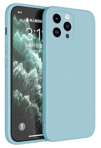 HAFFAN TPU Silikon Hülle kompatibel mit Smartphone, Compatible with iPhone 15 Pro (6.1"), Handyhülle Schutzhülle - hellblau von HAFFAN