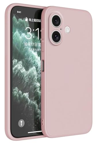 HAFFAN TPU Silikon Hülle kompatibel mit Smartphone, Compatible with iPhone 16 Plus (6.7"), Handyhülle Schutzhülle - Sandpulver von HAFFAN