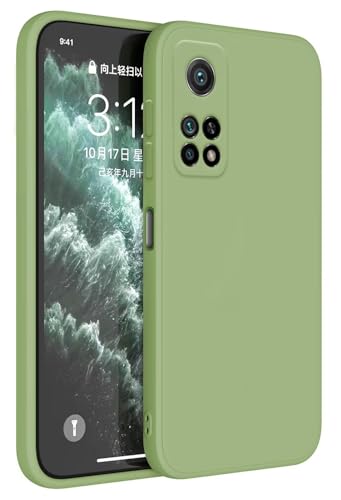 HAFFAN TPU Silikon Hülle kompatibel mit Xiaomi MI 10T 5G / Xiaomi MI 10T Pro 5G (6.67"), Handyhülle Schutzhülle - Matcha Grün von HAFFAN