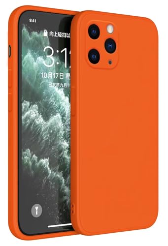 HAFFAN TPU Silikon Hülle kompatibel mit iPhone 11 Pro (5.8"), Handyhülle Schutzhülle - Orange von HAFFAN