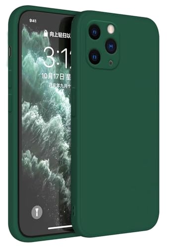 HAFFAN TPU Silikon Hülle kompatibel mit iPhone 11 Pro Max (6.5"), Handyhülle Schutzhülle - Dunkelgrün von HAFFAN