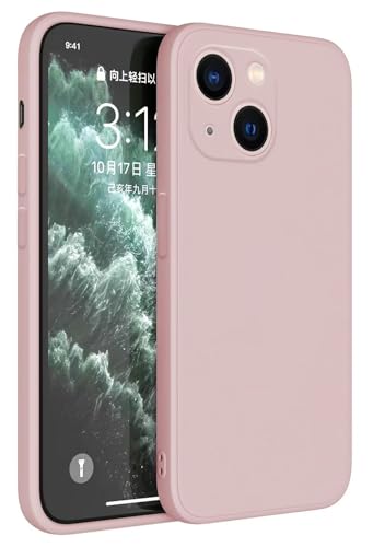 HAFFAN TPU Silikon Hülle kompatibel mit iPhone 13 (6.1"), Handyhülle Schutzhülle - Sandpulver von HAFFAN