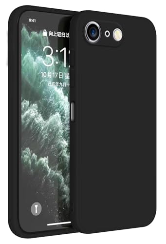 HAFFAN TPU Silikon Hülle kompatibel mit iPhone 6 Plus/iPhone 6s Plus (5.5"), Handyhülle Schutzhülle - Schwarz von HAFFAN