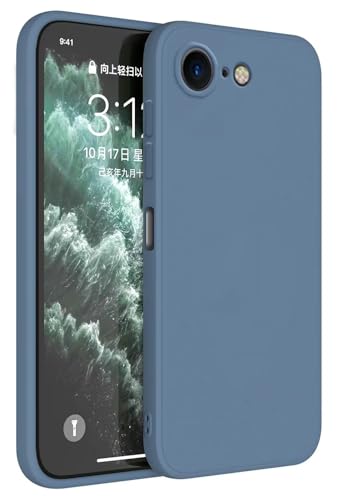 HAFFAN TPU Silikon Hülle kompatibel mit iPhone 7 / iPhone 8 / iPhone SE 2020 / SE 2022 (4.7"), Handyhülle Schutzhülle - Lavendelgrau von HAFFAN
