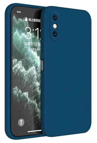 HAFFAN TPU Silikon Hülle kompatibel mit iPhone XS Max (6.5"), Handyhülle Schutzhülle - Saphirblau von HAFFAN