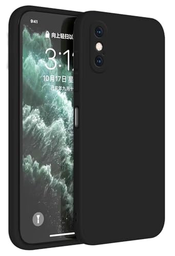 HAFFAN TPU Silikon Hülle kompatibel mit iPhone XS Max (6.5"), Handyhülle Schutzhülle - Schwarz von HAFFAN