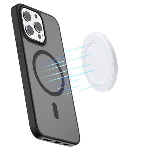 HAFOKO 2,2" Magnetischer Selfie-Spiegel für Rückkamera Kompatibel für iPhone 16 15 14 13 12 Pro Max Plus Magnetischer Runder Schlanker Konvexspiegel für Smartphones Vlog–Weiß von HAFOKO