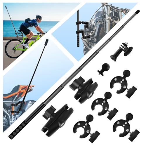 HAFOKO Motorrad Kamera Halterung Kit kompatibel für Insta360 X4, X3, X2, X Doppel Klemm Halterung mit 47” Unsichtbarem Stick Motorrad Motorrad Lenker Halterung kompatibel mit GoPro 12-3 Radfahren UTV HAFOKO Motorrad Kamera Halterung Kit kompatibel für Insta360 X4, X3, X2, X Doppel Klemm Halterung mit 47” Unsichtbarem Stick Motorrad Motorrad Lenker Halterung kompatibel mit GoPro 12-3 Radfahren UTV von HAFOKO