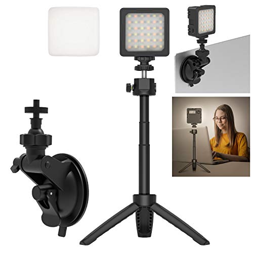 HAFOKO Video Konferenz Beleuchtungs Kit Fernarbeit Zoom Anruf LED Licht Desktop Video Smartphone Vlogging Licht Kamera Vlog Beleuchtung kompatibel mit Laptop Online Class Meeting YouTube Tiktok von HAFOKO